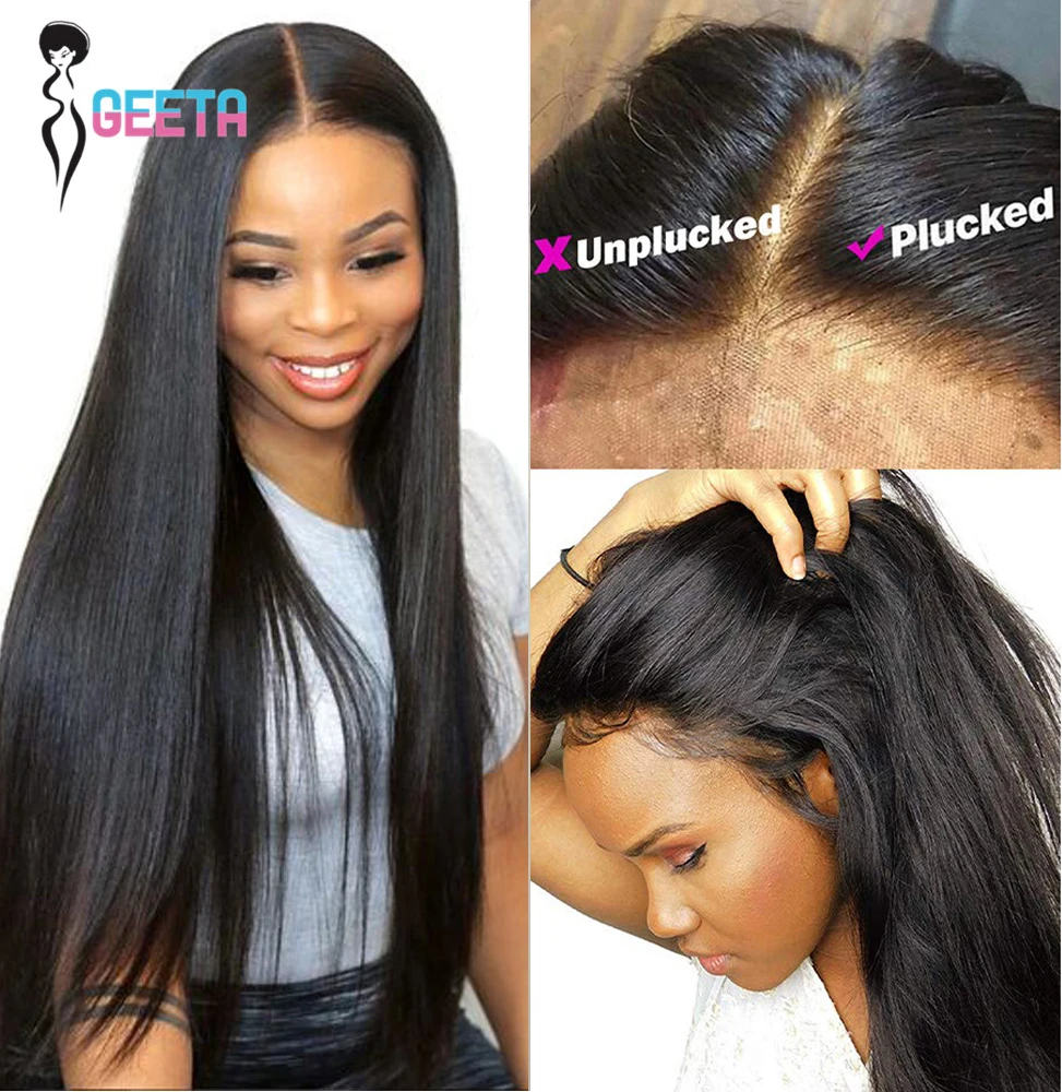 Hd Lace Frontal Wig 13x6 Lace Front Wig Human Hair 30Inch Bone Straight Transparent Lace Human Hair Wigs HD Lace 4x4 Closure Wig - Image 2