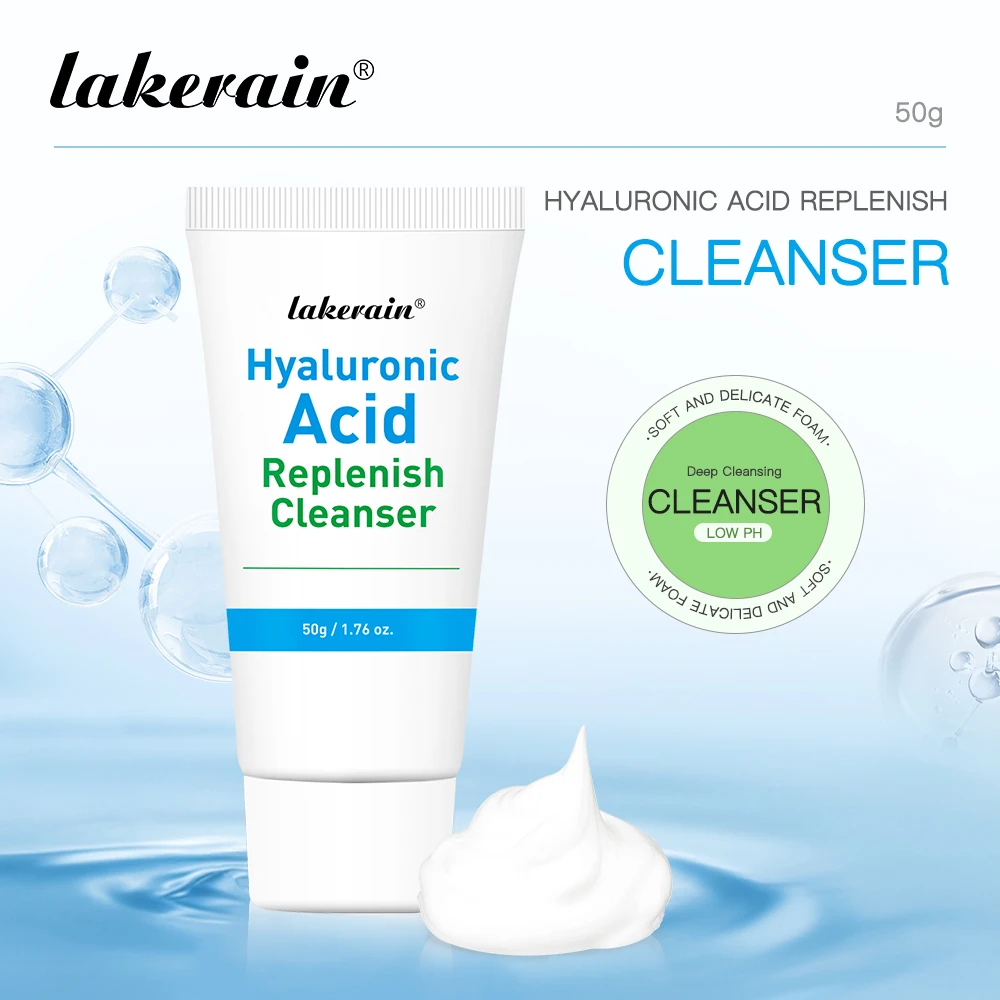 Lakerain Hyaluronic Acid Skincare Set Deeply Nourishing Firming Moisturizing Cleanser,Serum,Eye Cream,Moisturizer,Skin Care kit - Image 4