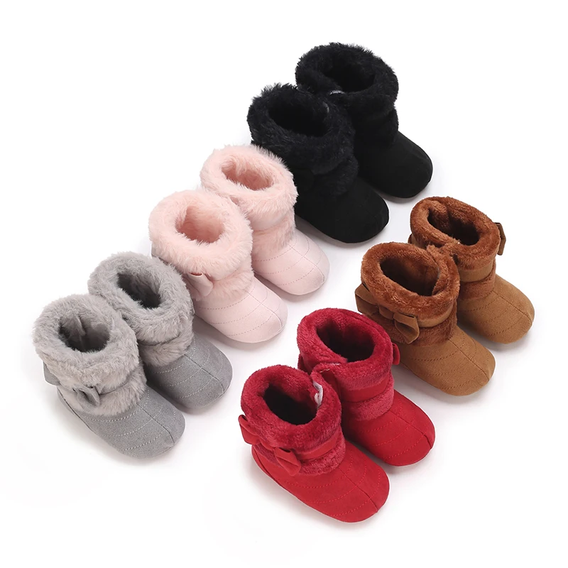 Cute cartoon comfortable boots, suitable for baby boys, softand warm with wool boots, suitable for indoor walks, autumnand winte - Image 5