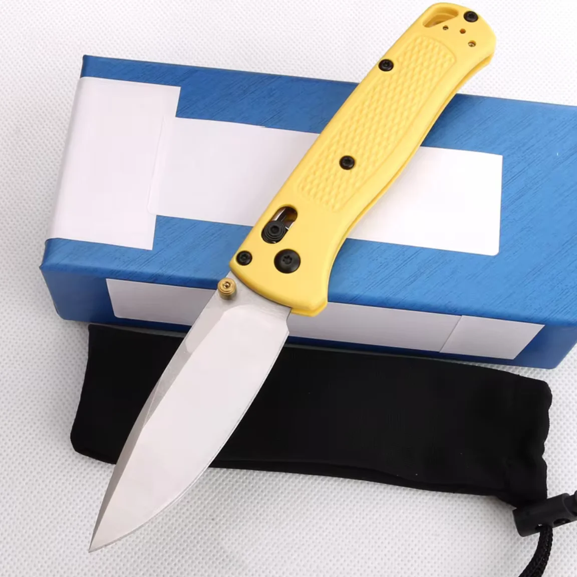 BM 535 Pocket Folding Knife 440C Blade Nylon Fiber Handle EDC Outdoor Camping Hunting Multitool Utility Hiking Survival Knives - Image 9