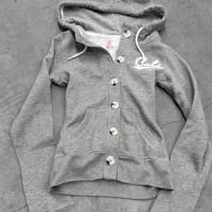 Fashionable millennial hot girl y2k grey hooded sweatshirt jacket for women's autumn and winter vintage, a niche design top emo