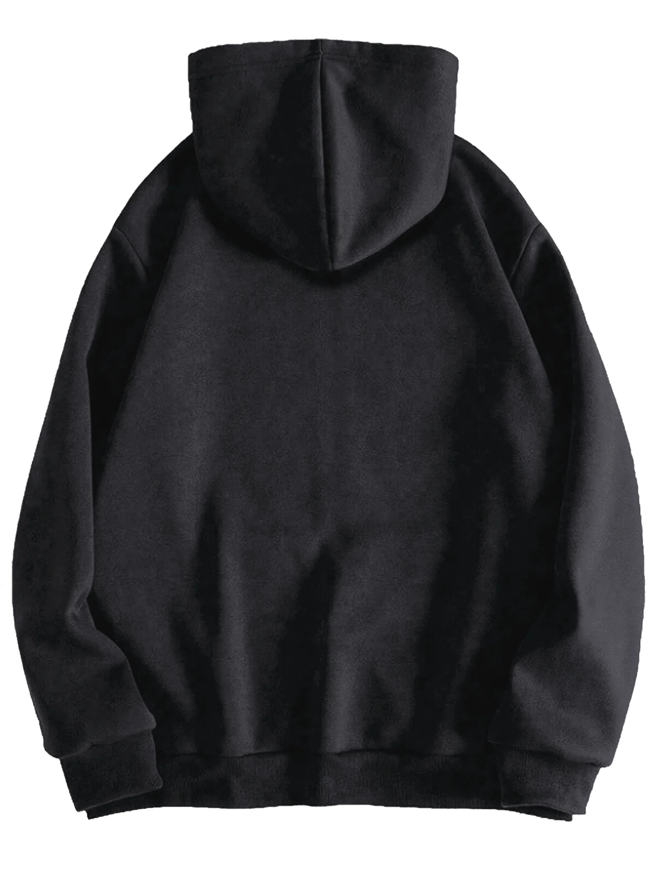 Men's Y2K Goth Skull Letter Graphic Drawstring Hoodie Long Sleeve Zip Up Sweatshirt - Image 2