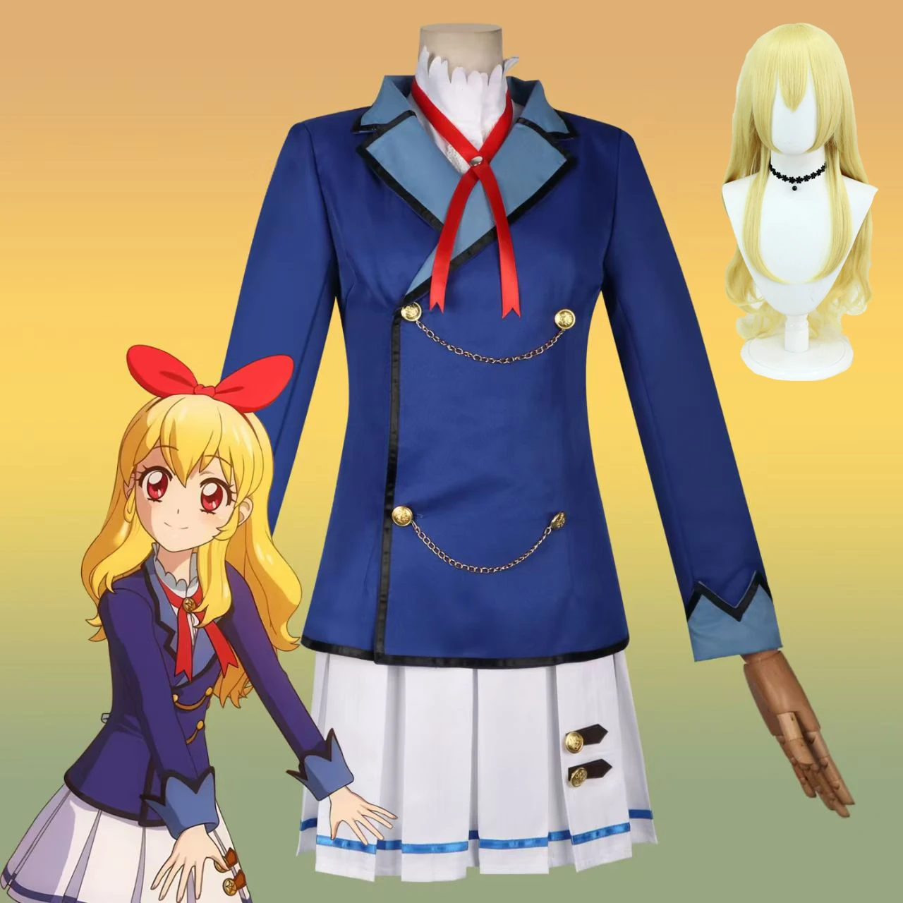 Anime Aikatsu Hoshimiya Ichigo Shibuki Ran Kiriya Aoi Cosplay Costume Starlight…