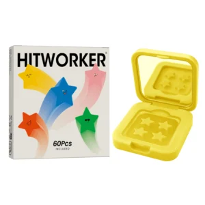 60-Pack Celebrity Acne Cover Patches | Party Emergency Kit, Includes Portable Mirror