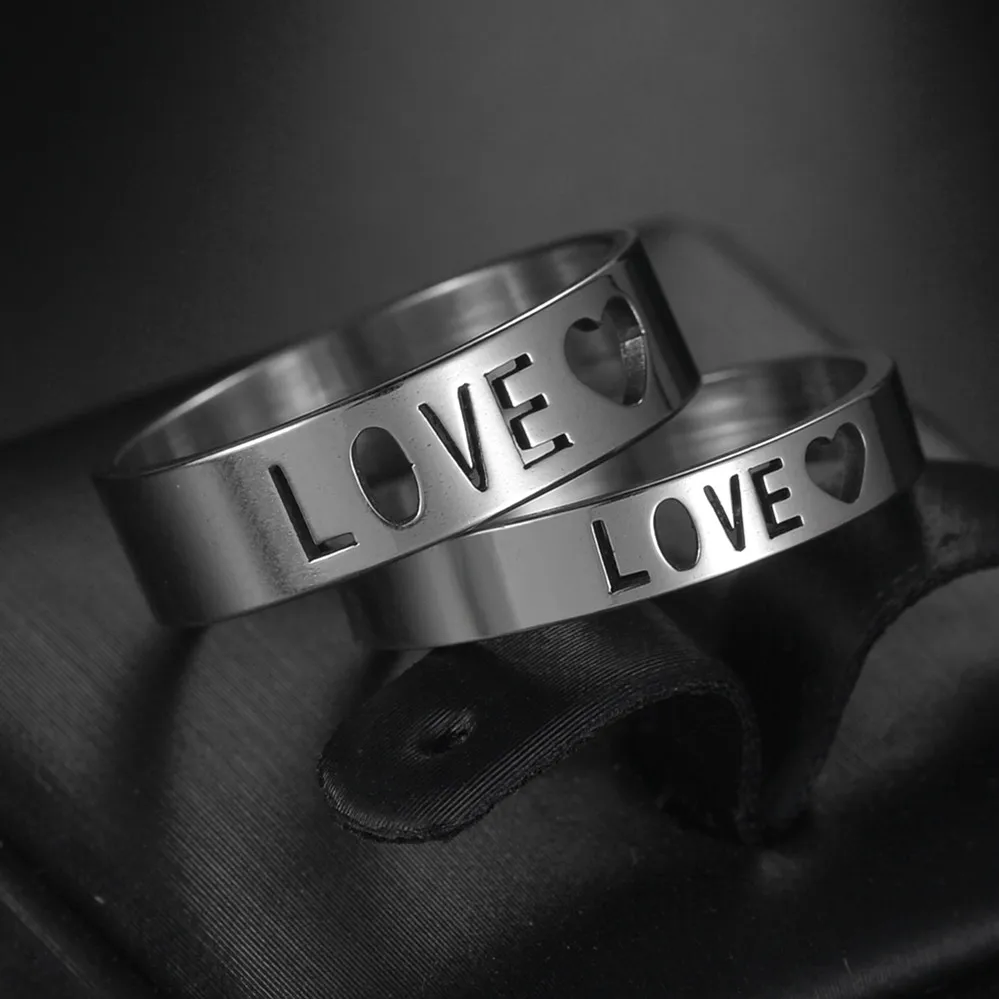 Gold Color Wedding Bands Ring for Women Men Jewelry Stainless Steel Engagement Ring Couple Anniversary Gift - Image 21