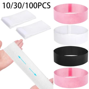 Disposable Spa Facial Headband Stretch Non-Woven Facial Headbands Soft Skin Care Hair Band For Esthetician Women Beauty Supplies