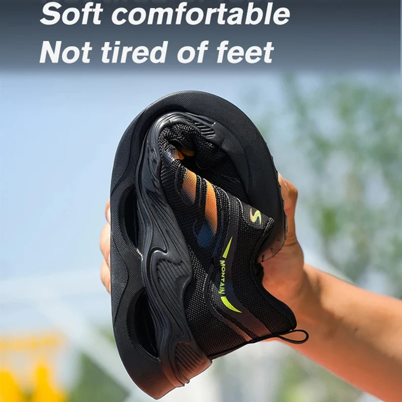 Rotary Button New Safety Shoes For Men Men's Work Shoes High Quality Steel Toe Sneakers Men's Shoes Work Safety Shoes - Image 4