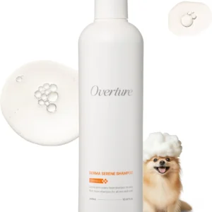 Derma Serene Shampoo, Korean Pet Skincare, Gentle Formula with Winter Cherry Root & Patchouli, 10.14 oz