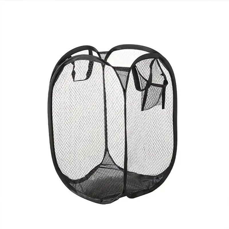 Mesh Pop-up Laundry Basket, Laundry Basket, Foldable Dirty Clothes Storage Basket, Large Capacity Storage Basket - Image 5