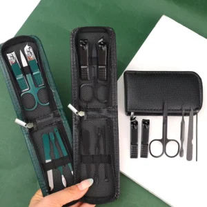 Manicure Set With Leather Case Professional Foot And Face Care Tool Kits Stainless Steel Nail Clipper Sets Gift ﻿