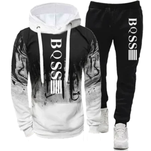 New Men's Sets Autumn Bicycle pullover Hoodie and Pants 2 Pieces Casual Tracksuit Male Brand Running Jogging Sportswear Suit