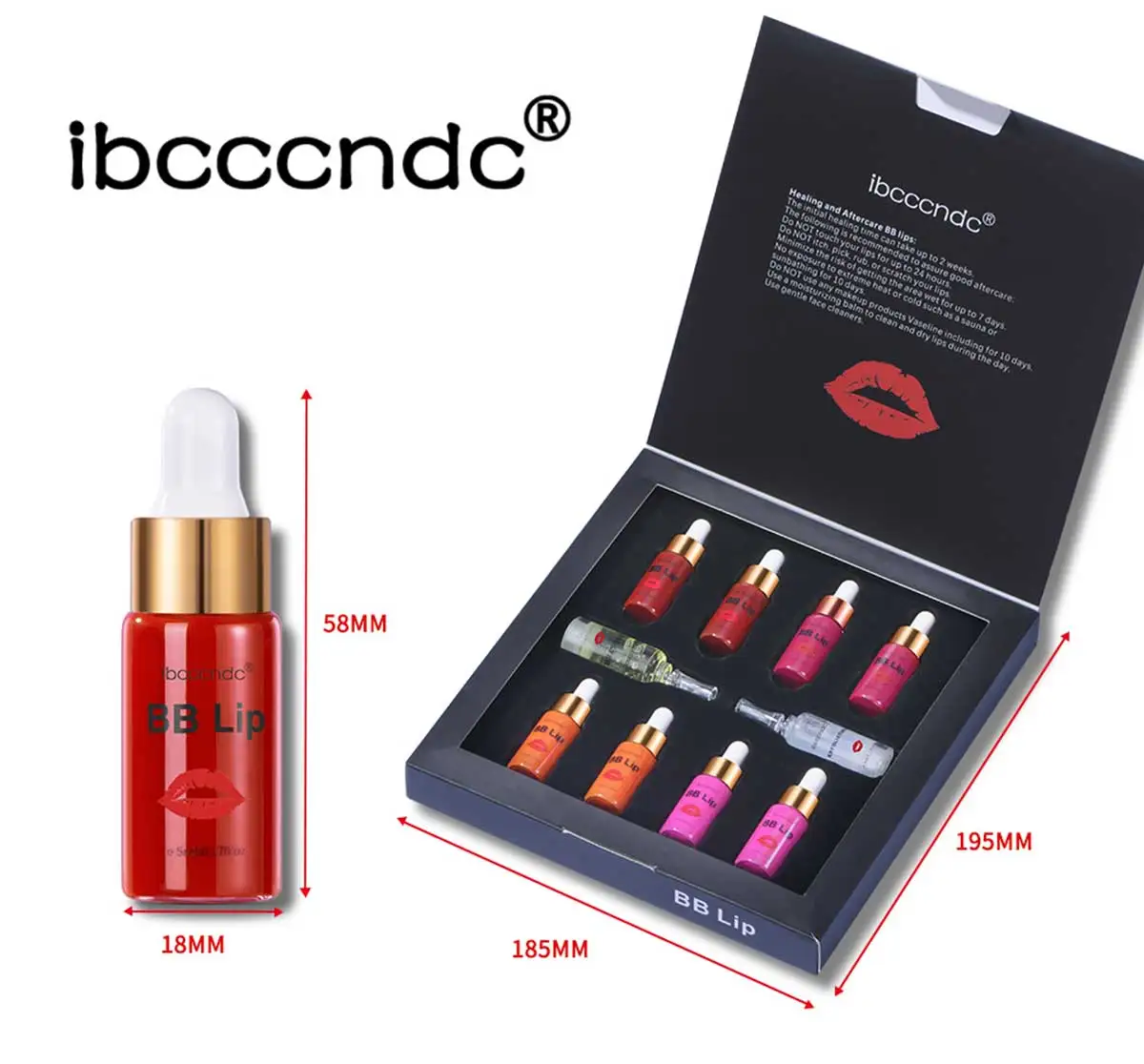 Korea Glow BB Lips Ampoule Serum Starter Set Semi-Permanent BB Lip Gloss Tinted Pigment Lasting Moisturizing For Lip Care Makeup - Image 3