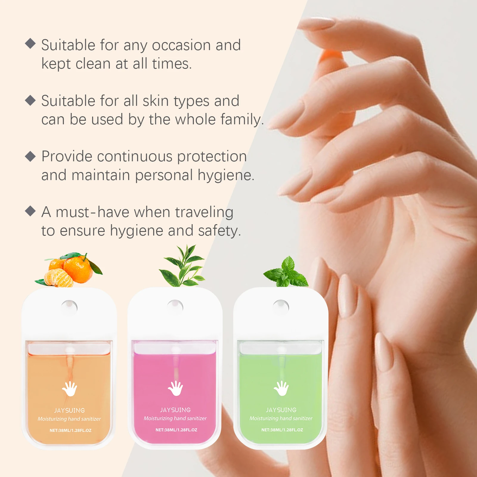 Jaysuing Natural Hand Wash Liquid Gentle Cleaning Hand Dirt Lasting Fresh Fragrance Anti-oxidant Smoothing Portable Hand Cleaner - Image 5