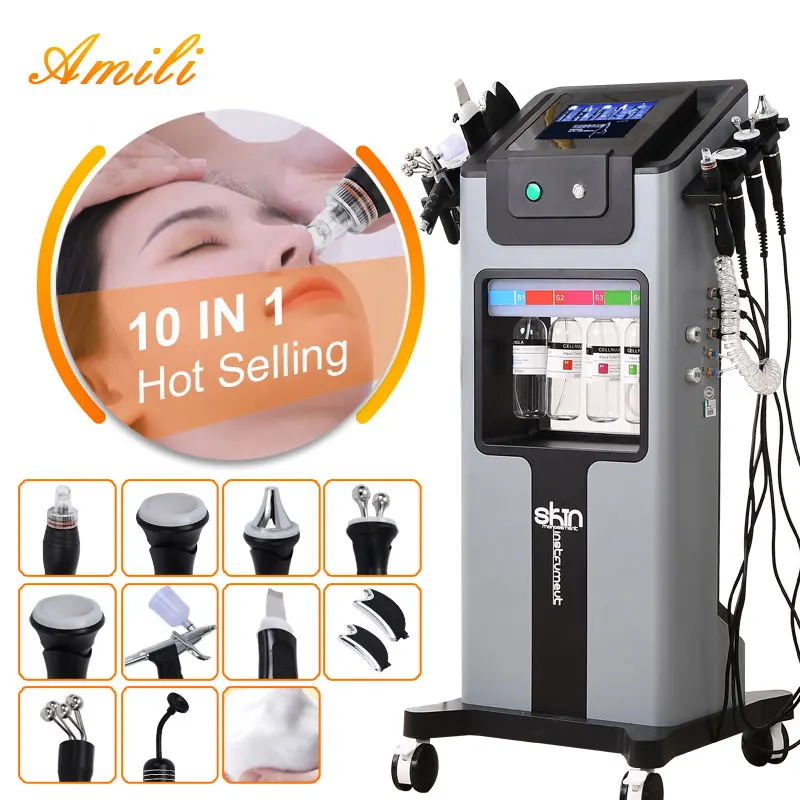 The New 10 In 1 Aqua Peeling Lift Skin Bubble Moisturizer Oxygen Machine Skin C…