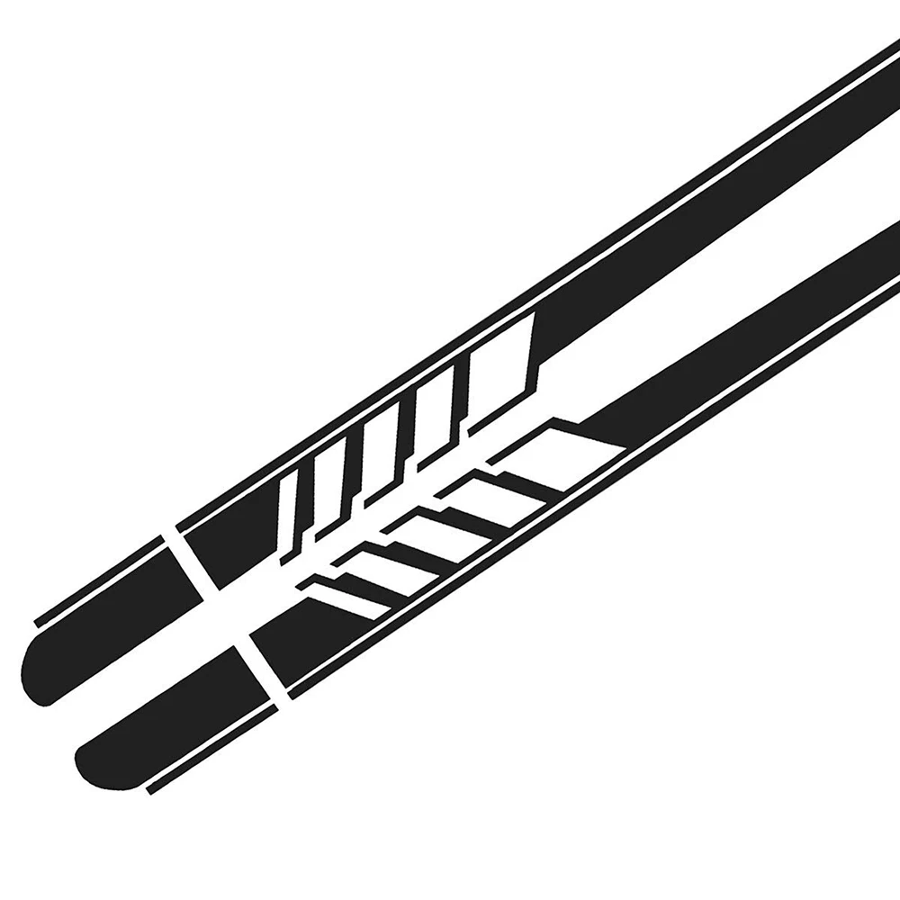 Car Side Body Decals Racing Stripes Vehicle Universal Race Stripes Door Side Skirt Stickers Exterior Decorations for Accessories - Image 4