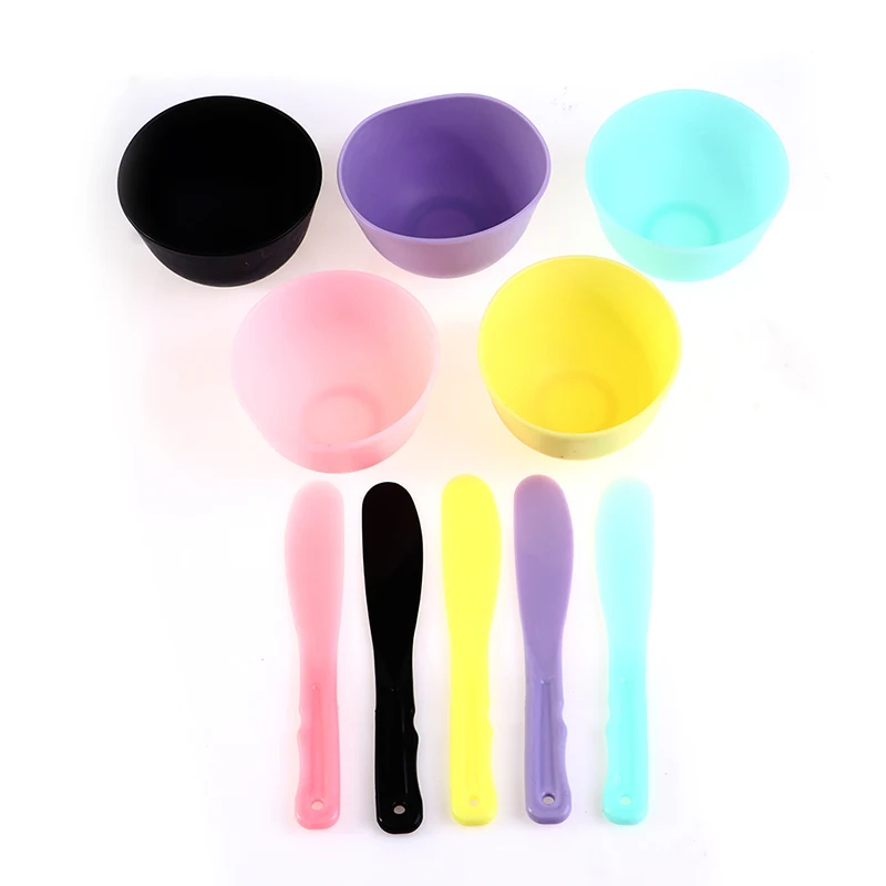 Colorful silicone mask bowl stick essential oil bowl facial skin care tool convenient cleaning long-lasting makeup portable - Image 5