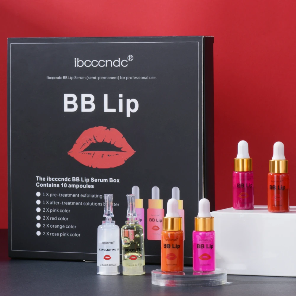 Korea Glow BB Lips Ampoule Serum Starter Set Semi-Permanent BB Lip Gloss Tinted Pigment Lasting Moisturizing For Lip Care Makeup - Image 2
