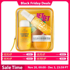 SOL DE JANEIRO Jet Set Travel Body Care Kit, Bum Bum Cream Scent, Shower Gel & Cream Gift
