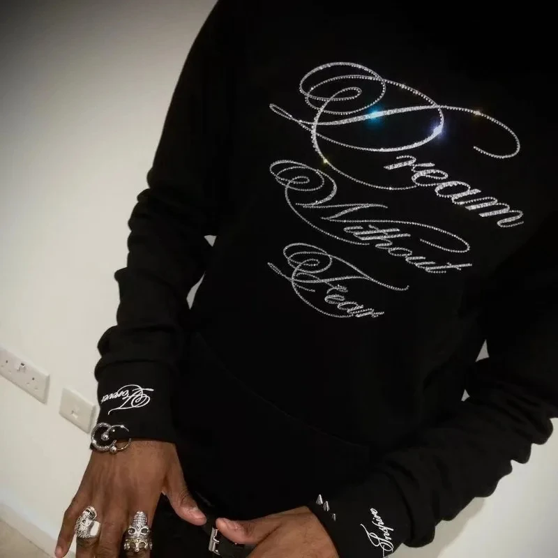 Gothic Harajuku skull letter embroidery slim vintage zip up hoodies for women subculture y2k winter new dark casual sweatshirts - Image 15