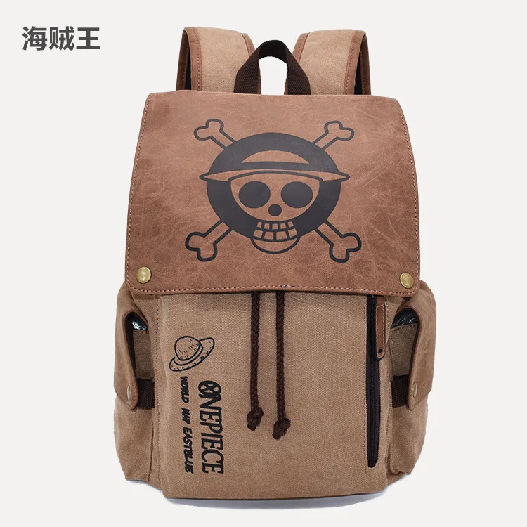One Piece Backpack Anime Kawaii Boys Canvas Schoolbag Surrounding Drawstring School Bag Large Capacity Portable Student Gift - Image 8