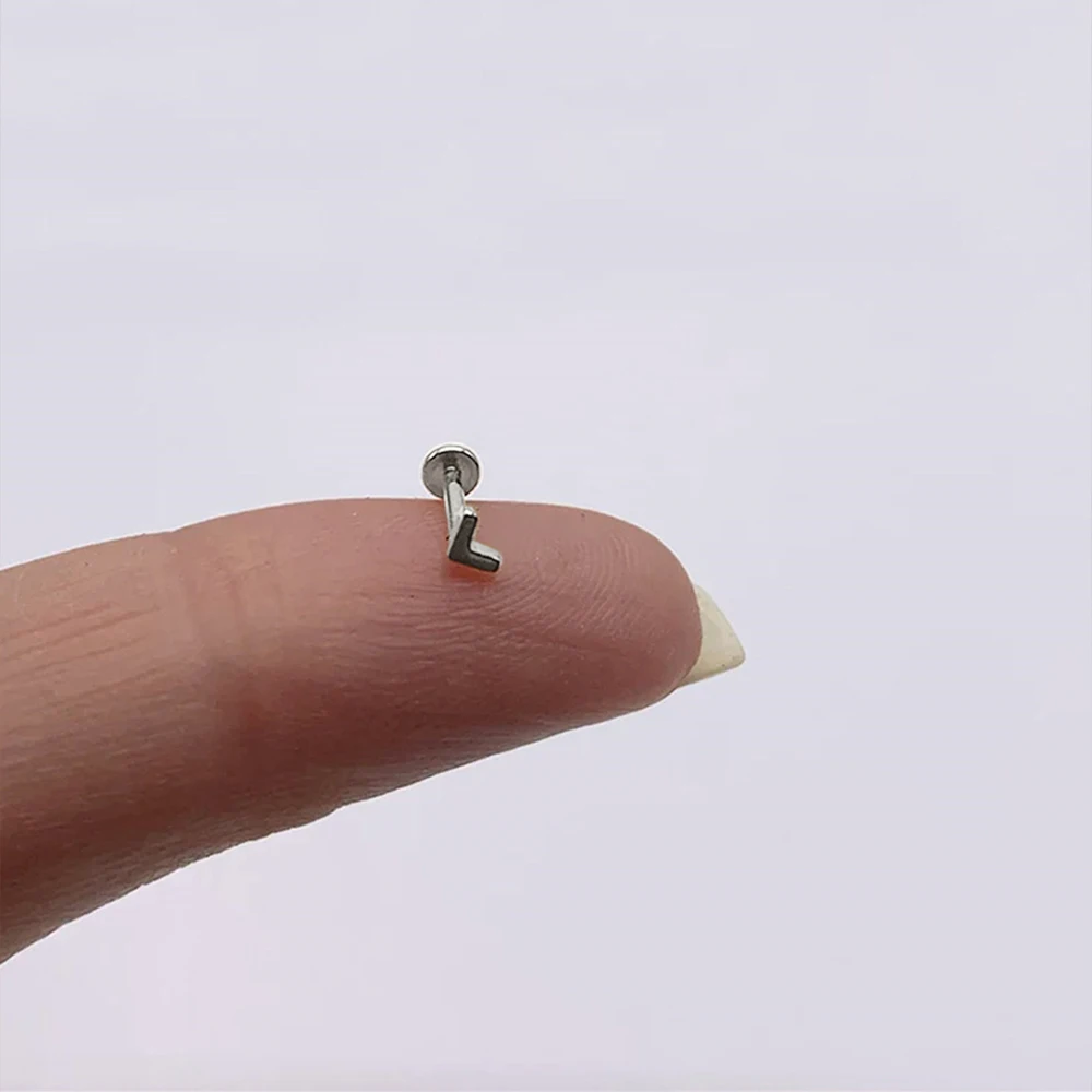 Aide 1pc 925 Sterling Silver Mini Zircon Thick Flat Screw Back Drop Earrings For Women K Gold Piercing Stud Earrings Jewelry - Image 26