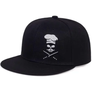 Unisex Personality Chef Embroidery Hip-hop Hats Spring Autumn Outdoor Adjustable Casual Baseball Caps Sunscreen Hat Sports Cap
