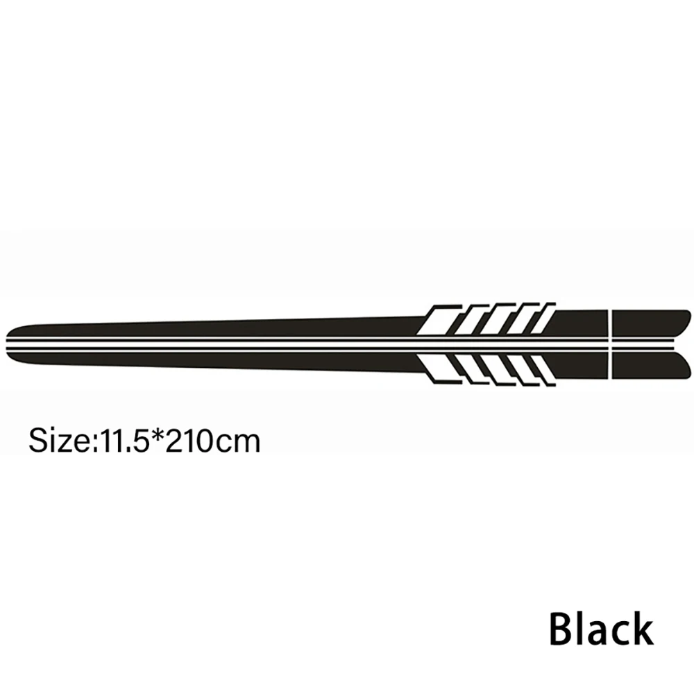 Car Side Body Decals Racing Stripes Vehicle Universal Race Stripes Door Side Skirt Stickers Exterior Decorations for Accessories - Image 5