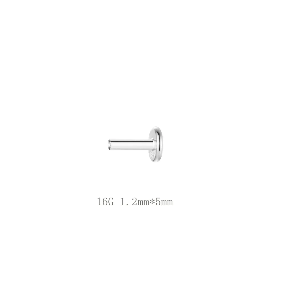 Aide 1pc 925 Sterling Silver Mini Zircon Thick Flat Screw Back Drop Earrings For Women K Gold Piercing Stud Earrings Jewelry - Image 18