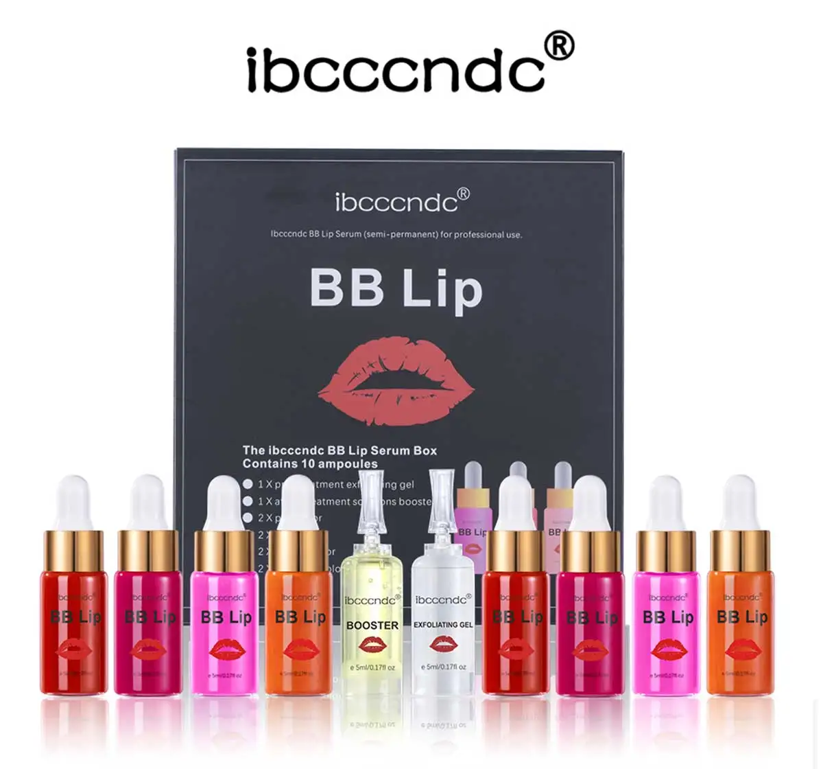 Korea Glow BB Lips Ampoule Serum Starter Set Semi-Permanent BB Lip Gloss Tinted Pigment Lasting Moisturizing For Lip Care Makeup