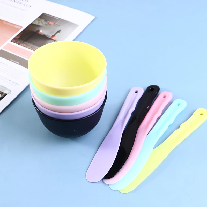 Colorful silicone mask bowl stick essential oil bowl facial skin care tool convenient cleaning long-lasting makeup portable - Image 4