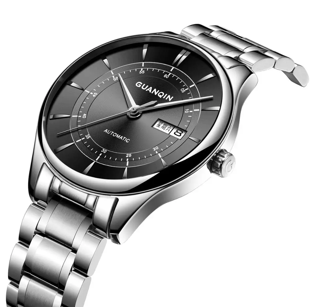 GUANQIN Men Sapphire Automatic Self-Wind Mechanical Watch Japan 8205 Movement Top Brand Luxury Waterproof Masculino Relogio - Image 4