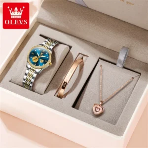OLEVS 6706 Womens Watch Elegant Luxury Mechanical Watch Scale Waterproof Luminous Automatic Date Ladies Exquisite Watch Box Gift