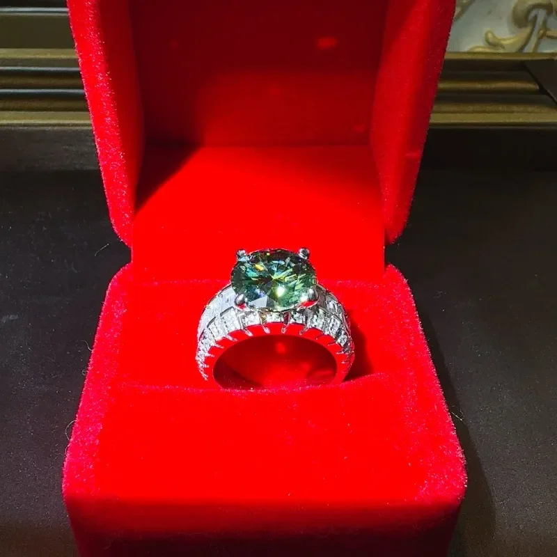 SACE GEMS GRA Certified 5CT Moissanite Ring VVS1 Lab Diamond Solitaire Ring for Women Engagement Promise Wedding Band Jewelry - Image 6