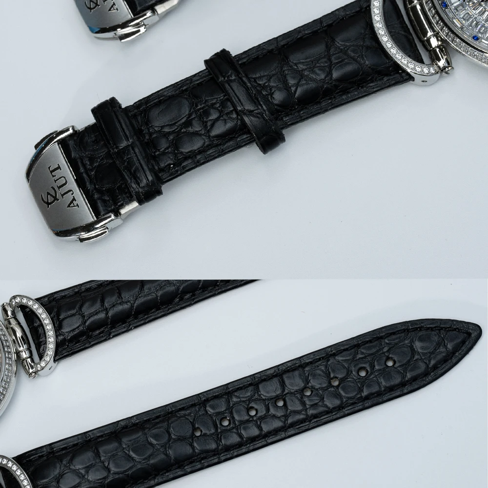 AJUT Automatic Tourbillon Mechanical Men's Watch Flying Tourbillon Movement Sapphire Luxury Man Watch Full Diamond Dial 0397 - Image 5