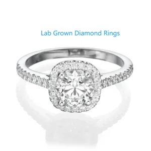 Round Cut 1CT Main Stone CVD HPHT Lab Grown IGI Certified Diamond DEF VS Wedding Ring Platinum 950 Pave Setting Ring For Lady