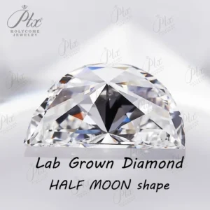 Lab Grown Diamond Bead 1.02CT E Color VVS2 Clarity Half Moon Cut HPHT CVD IGI Certified Lab Diamond for Jewelry Making