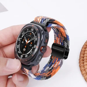 Braided Bands For Samsung Galaxy Watch Ultra 47mm watchband Magnetic wrist sport belt Bracelet Correa Galaxy Watch 7 Ultra Strap