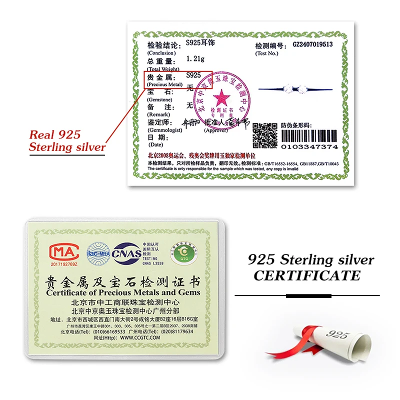 DW 0.1ct-2ct D Color Certified Moissanite Stud Earrings Lab Created Diamond 925 Sterling Silver Gold Plated Wedding Fine Jewelry - Image 5