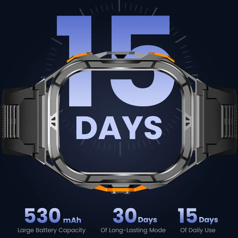 Leadoys-X5 GPS Smartwatch for Men 5ATM Blood Pressure Heart Rate Monitor Outdoor Running Swimming Sports Wrist Watch 2026 - Image 2