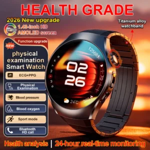 2026New Smart Watch ECG+PPG Blood oxygen Uric Acid Blood Pressure Sapphire Smartwatch For Men Women managed care Smart watches