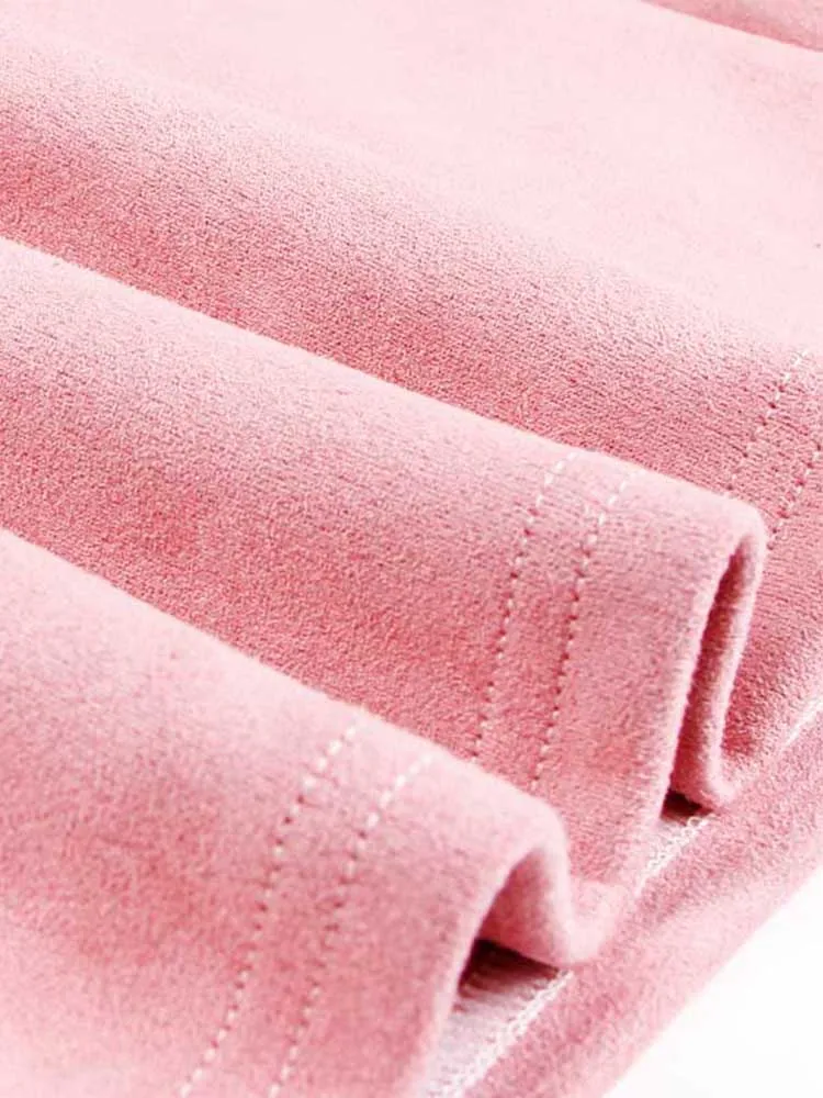 Sexy Multi Color Suede Midi Pencil Skirt Women 2024 Fashion Elastic High Waist Office Lady Bodycon Skirts Saias - Image 6