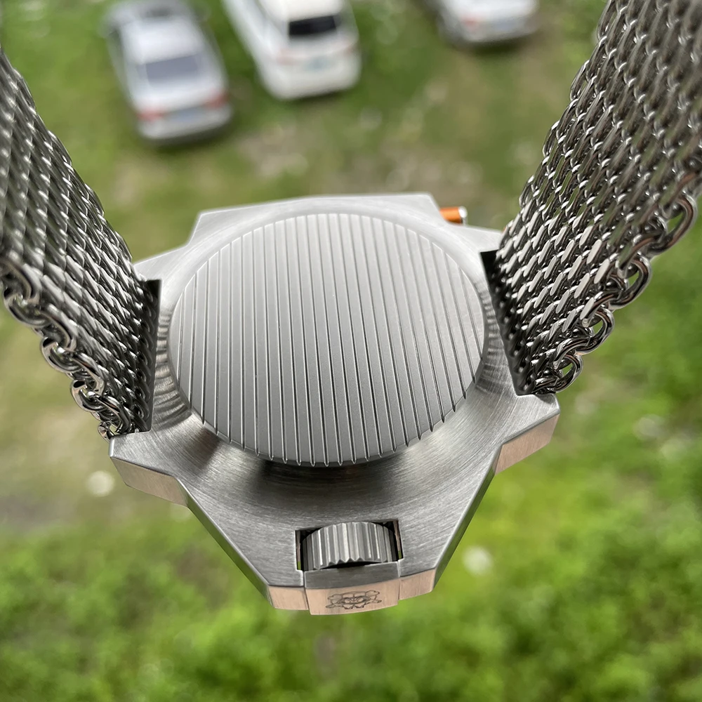 STEELDIVE Men Automatic Watch 49.6mm Mechanical Wristwatch 120Bar Waterproof BGW-9 Luminous Ceramic Bezel NH35 Integrated Case - Image 6