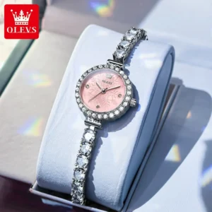 OLEVS 5889 Women Watch Elegant Diamond Watch Original Quartz Women's Watch