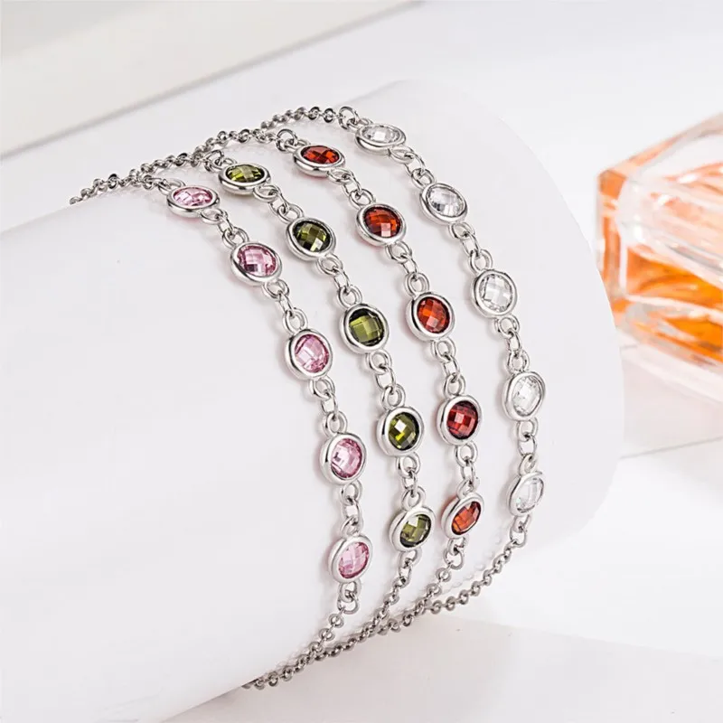 4MM D Color Moissanite Bubble Bracelets For Women S925 Silver Lab Diamond GRA Certified Hand Link Chain Fine Jewelry Gifts - Image 2