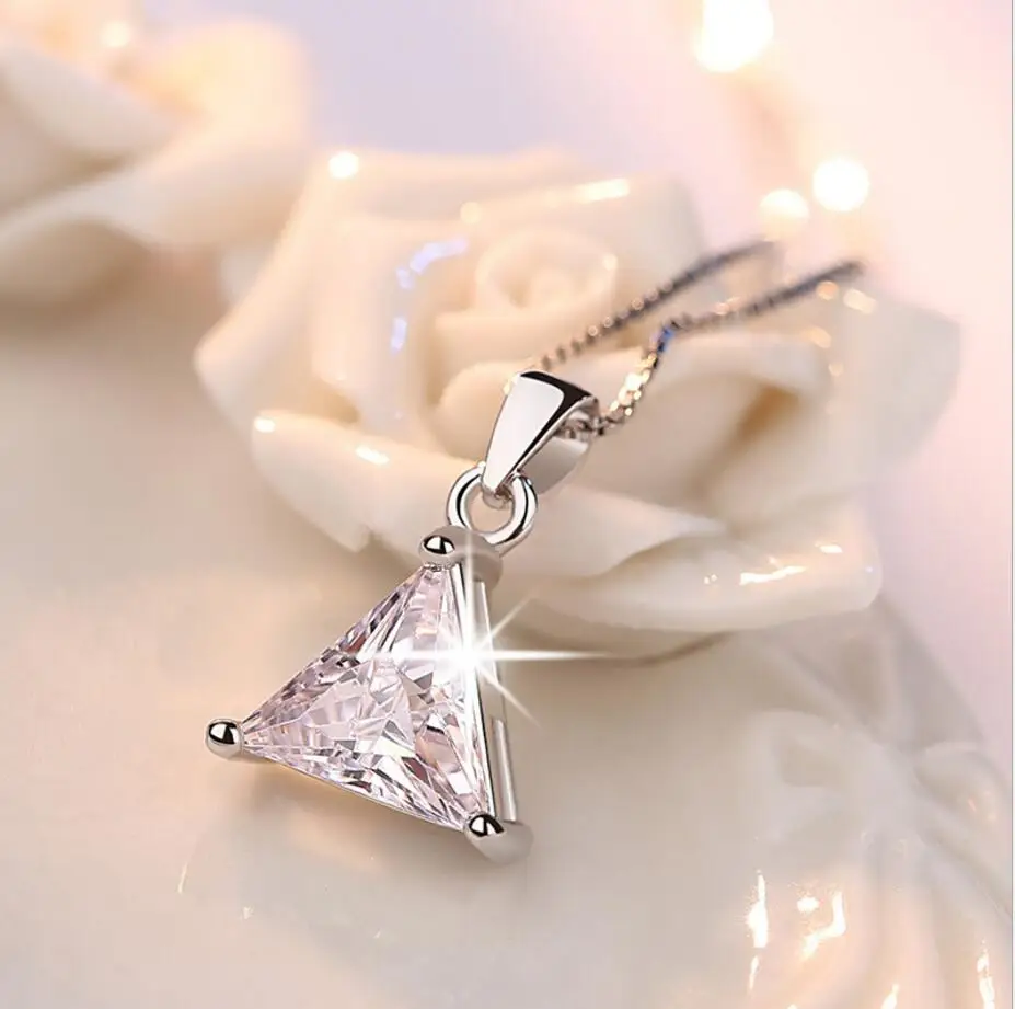 Princess Cut Moissanite Necklace 2CT Certified Lab Created Diamond Pendant Solid S925 Silver Wedding Jewelry - Image 5