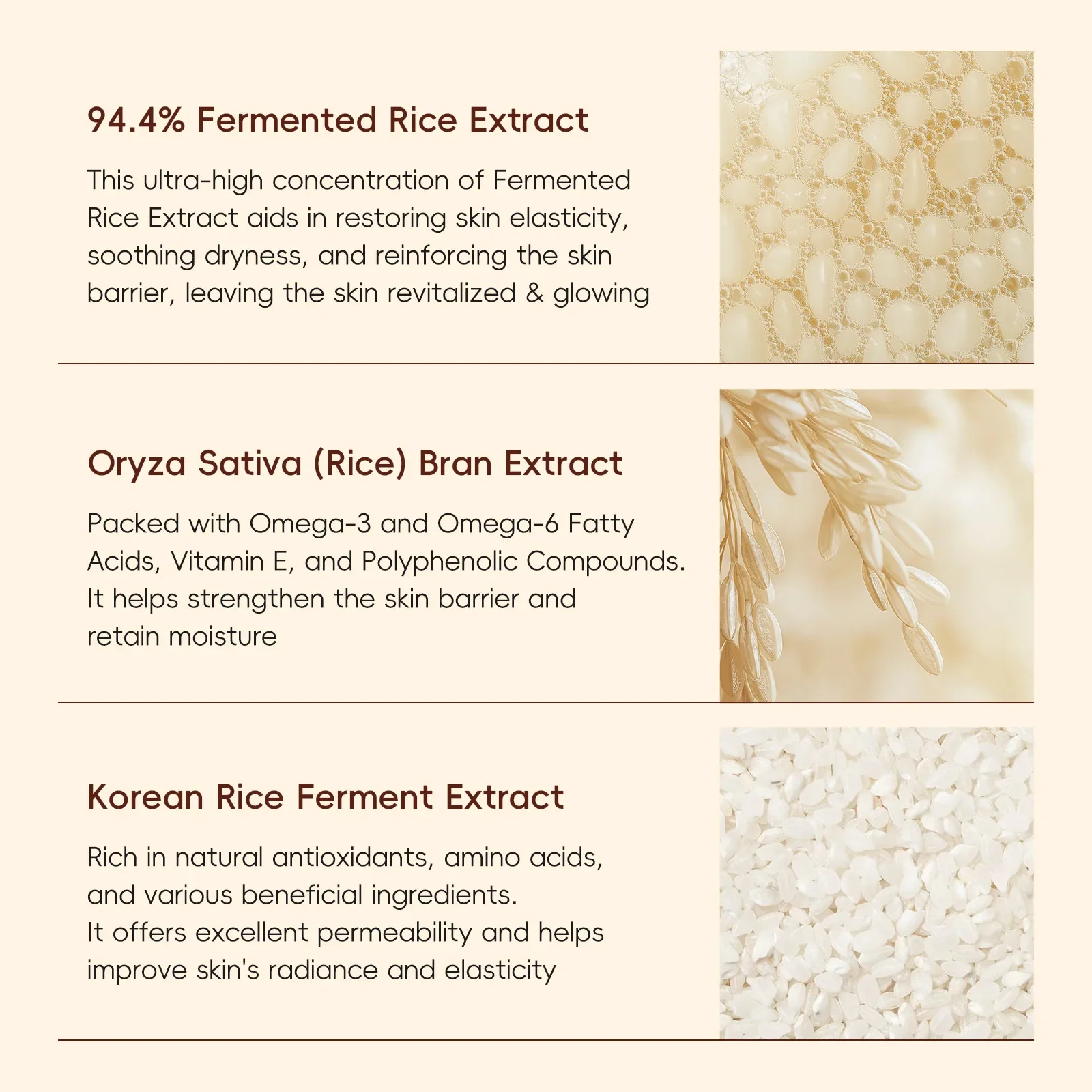 5PCS Rice Extract Skincare Set Niacinamide Hyaluronic Acid Gentle 24H Hydration For All Skin Men Women Face Body Daily Holiday - Image 5