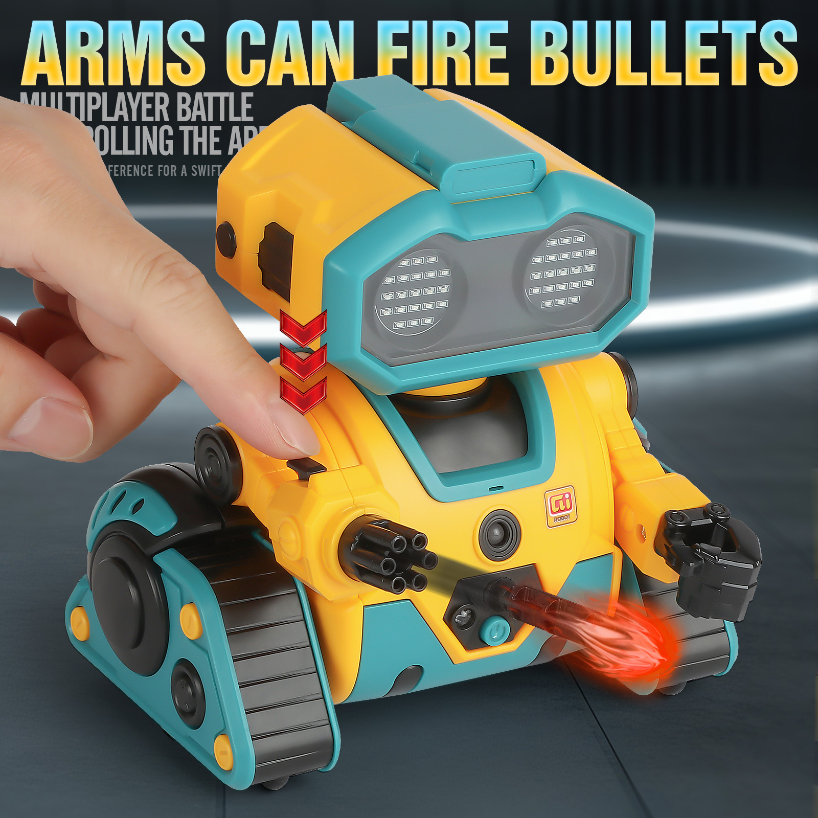 RC Robot for Kids with Facial Expression AI Interactive Intelligent Remote Control Smart Robo with Magic Voice Record LED eyes Gesture Induction Programming Touch Induction Robot Gift for Kids - Image 12