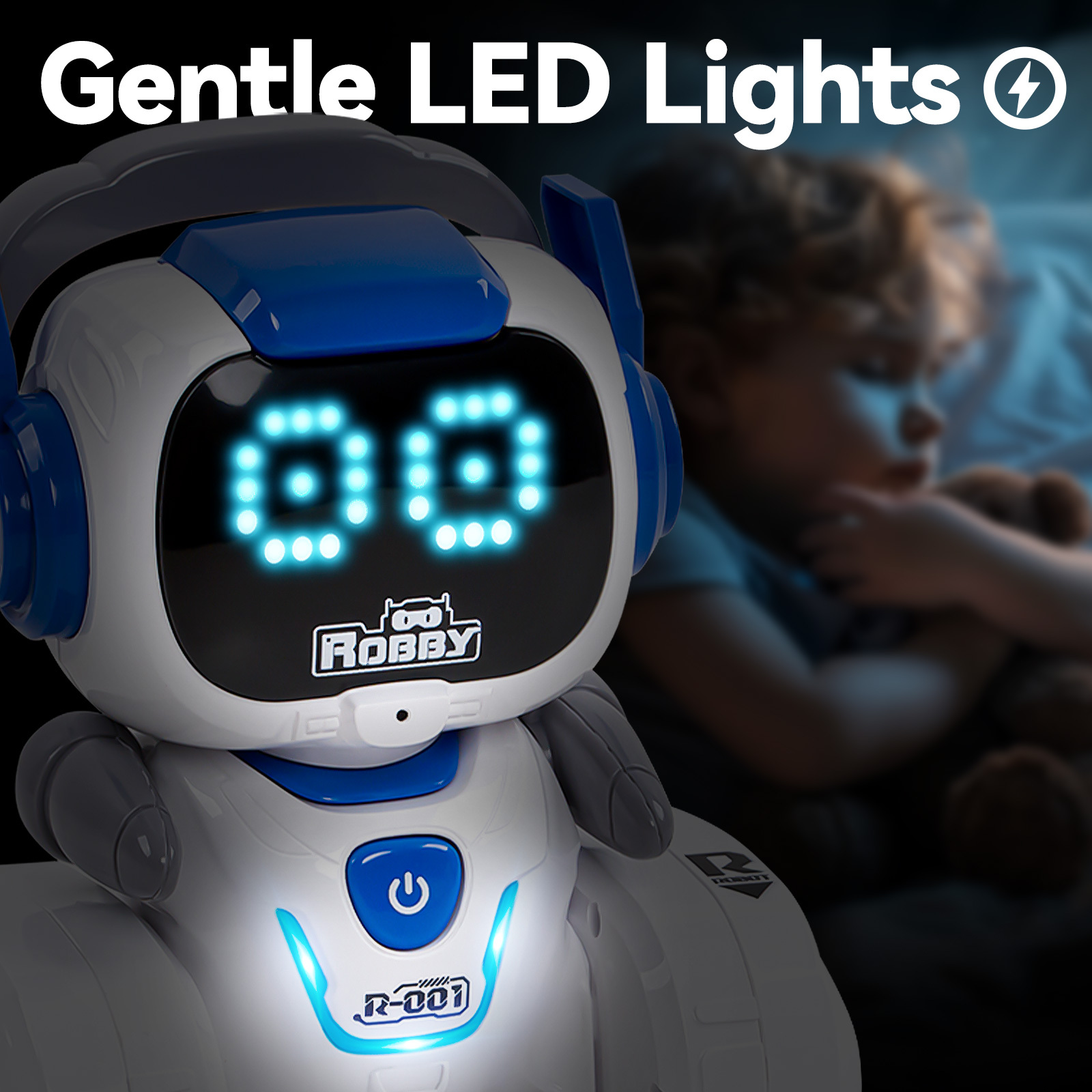 RC Robot for Kids with Facial Expression AI Interactive Intelligent Remote Control Smart Robo with Magic Voice Record LED eyes Gesture Induction Programming Touch Induction Robot Gift for Kids - Image 18