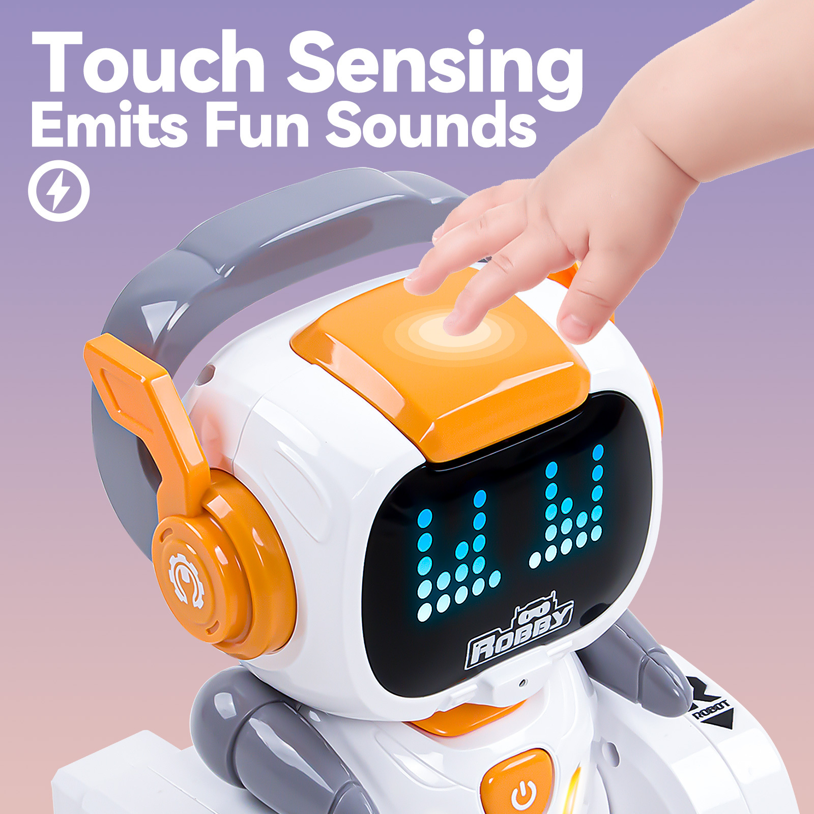 RC Robot for Kids with Facial Expression AI Interactive Intelligent Remote Control Smart Robo with Magic Voice Record LED eyes Gesture Induction Programming Touch Induction Robot Gift for Kids - Image 21