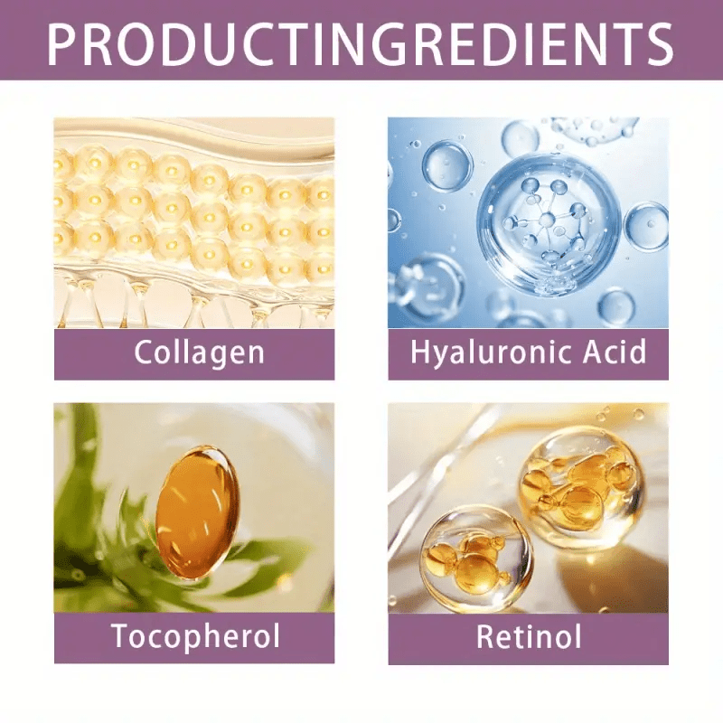 2-minute facial lifting day and night cream, containing hyaluronic acid, collagen and peptides - 100 grams provides rapid hydration, suitable for all light skin types, firming and smoothing, visible results in just 2 minutes - Image 4